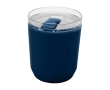 Recycled plastic thermal tumbler with simple design, 180 ml colour navy-blue