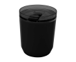 Recycled plastic thermal tumbler with simple design, 180 ml colour black