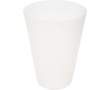 Translucent reusable plastic tumbler with matte finish, 300 ml colour semi transparent