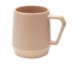 Ceramic mug with matte finish and unglazed base, 300 ml colour ivory
