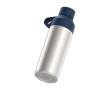Bottle made from recycled materials with cup, 620 ml, Ocean Bottle colour navy-blue