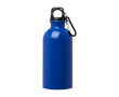 Recycled stainless steel bottle, carabiner, 400ml colour royal blue
