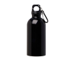 Recycled stainless steel bottle, carabiner, 400ml colour black