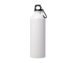 Recycled stainless steel bottle, carabiner, 750ml colour white