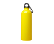 Recycled stainless steel bottle, carabiner, 750ml colour yellow