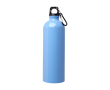 Recycled stainless steel bottle, carabiner, 750ml colour pastel blue