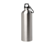 Recycled stainless steel bottle, carabiner, 750ml colour silver