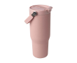 Recycled stainless steel tumbler, dual-function lid, 900ml colour pastel pink