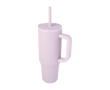 Thermal tumbler, silicone straw, anti-spill lid, 900ml colour lilac