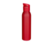Recycled stainless steel bottle, single wall, 650ml colour red