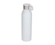 Recycled stainless steel bottle, round carry handle, 650ml colour white