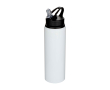 Recycled stainless steel bottle, single wall, 800ml colour white
