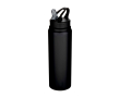 Recycled stainless steel bottle, single wall, 800ml colour black