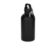 Recycled stainless steel bottle, matte finish, single wall, 400ml colour black