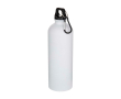 Recycled stainless steel bottle, matte finish, carabiner, 750ml colour white