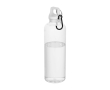 Durable, lightweight recycled plastic bottle with carabiner 750ml colour white