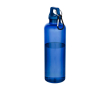 Durable, lightweight recycled plastic bottle with carabiner 750ml colour royal blue