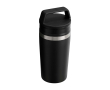 Steel travel mug, leakproof lid, 350ml, Stanley Café-To-Go colour black