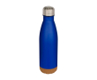 Double-wall stainless steel bottle, cork base, 500ml colour royal blue