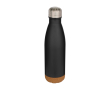 Double-wall stainless steel bottle, cork base, 500ml colour black