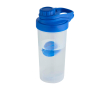 PP plastic sports bottle with mixing ball and measurement markings 700 ml colour royal blue