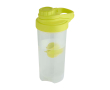 PP plastic sports bottle with mixing ball and measurement markings 700 ml colour lime