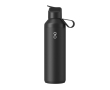 Recycled stainless steel bottle with straw 710ml Ocean Bottle colour black