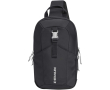 Urban crossbody bag with pockets and padded strap 9L colour black