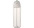 Bottle with integrated straw and leakproof push-button lid 700ml colour transparent
