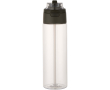 Bottle with integrated straw and leakproof push-button lid 700ml colour dark green