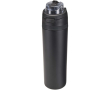 Single-wall bottle with flip-up straw and matte finish 800ml colour black
