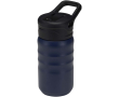 350ml sports bottle with leakproof flip straw colour navy-blue
