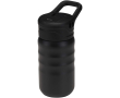 350ml sports bottle with leakproof flip straw colour black