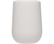 Double-wall tumbler with sliding lid and air insulation 360ml colour white