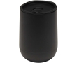 Double-wall tumbler with sliding lid and air insulation 360ml colour black