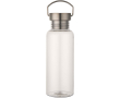 Water bottle with screw cap and stainless steel handle 600ml colour transparent