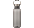 Water bottle with screw cap and stainless steel handle 600ml colour black