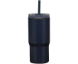 Double-walled thermal tumbler with spill-proof lid 540ml colour navy-blue