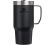 Stainless steel thermal mug with splash-resistant lid 710ml Stanley colour black