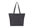 Recycled rPET tote bag, inner water bottle pocket colour black