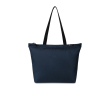 Recycled rPET tote bag, inner water bottle pocket colour navy-blue