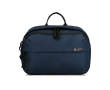 Recycled rPET travel toiletry bag, top handle, spacious interior colour navy-blue