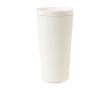 Recycled stainless steel thermal tumbler, vacuum insulation, 500ml colour white