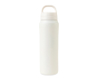 Recycled stainless steel water bottle, dual-function lid, 470ml colour white