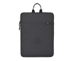 Recycled rPET laptop sleeve, padded zip compartment, 16\" colour black