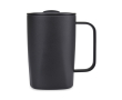 Recycled stainless steel thermal mug, for coffee or tea, 450ml colour black