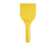 Large ice scraper, recycled plastic, handle grip colour yellow