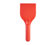 Large ice scraper, recycled plastic, handle grip colour red