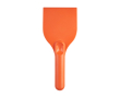 Large ice scraper, recycled plastic, handle grip colour orange
