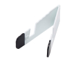 Foldable recycled plastic stand for mobile and tablet colour white